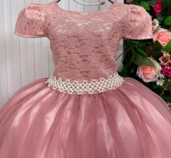 Vestido Festa Rose Renda Enjoy - Foto 2