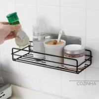 Suporte Retangular Aço Inox Organização De Banheiro Cozinha - Foto 5
