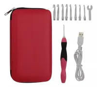 Kit agulha De Crochê de LED e Estojo - Foto 3