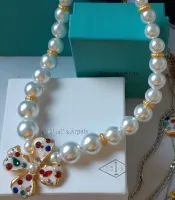 Colar em pérolas com Flor em cerâmica Dolce & Gabanna.  - Foto 2