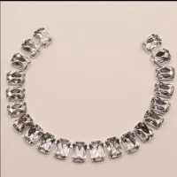 Colar cristais retangulares Swarovski.  - Foto 3