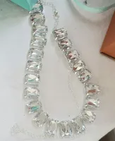 Colar cristais retangulares Swarovski.  - Foto 5