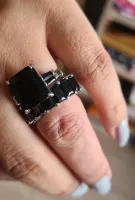 Anel Retangular cristal  - Foto 8