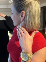 Brincos Chanel Strass  - Foto 2