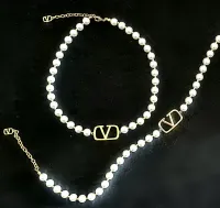 Bracelete Valentino pérolas 