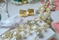 Colar Chanel pérolas símbolo Alhambra.  - Foto 3