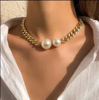 Gargantilha Dior elos e pérolas.  - Foto 2