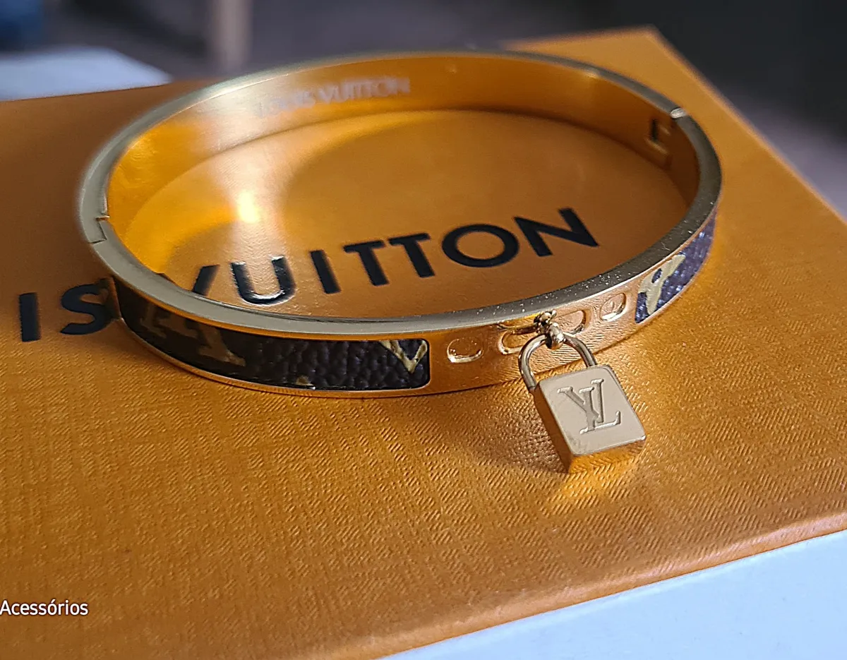 Bracelete Louis Vuitton cadeado  Imagem