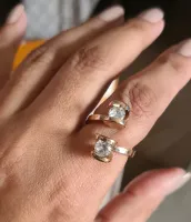 Anel Bulgari gota de cristal  - Foto 2