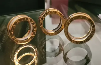 Anel B Zero cerâmica +metal Fino.  - Foto 2