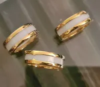 Anel B Zero cerâmica +metal Fino.  - Foto 4