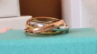 Anel Trinity três cores Cartier  - Foto 7