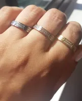 Anel love com zircônias cravejados 0,4 cm - Foto 2