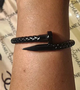 Bracelete Juste Un Clou couro  - Foto 2