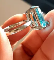 Anel Tiffany Borboleta. pedra azul - Foto 5