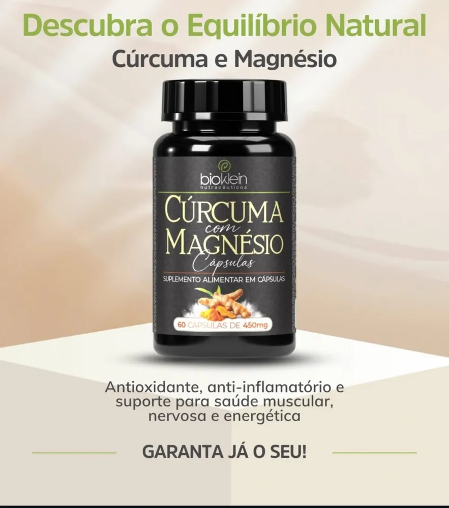 68556- Cúrcuma e Magnésio  Imagem