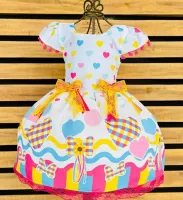 Vestido Junino Arraia Coração - Foto 4