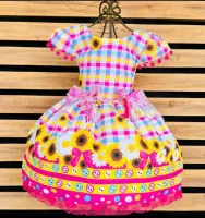 Vestido Junino Arraia Girassol - Foto 2