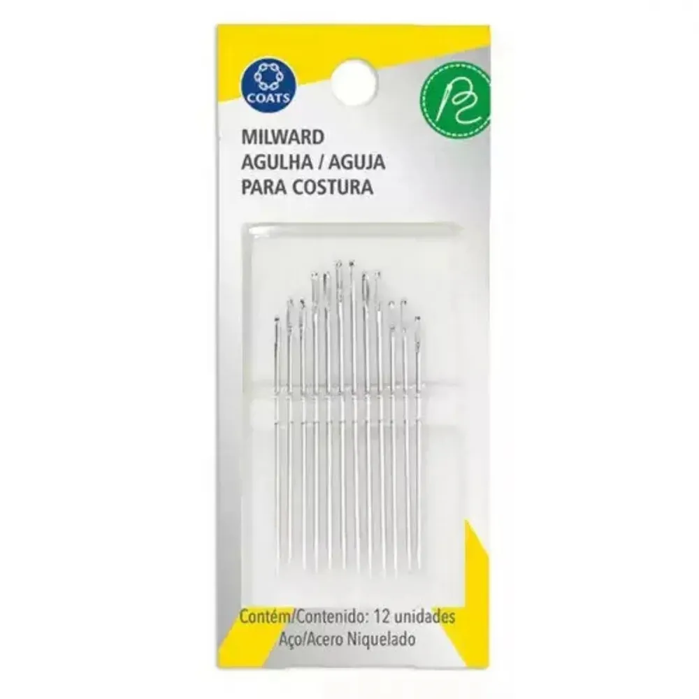 KIT AGULHA DE COSTURA 12 UNIDADES
