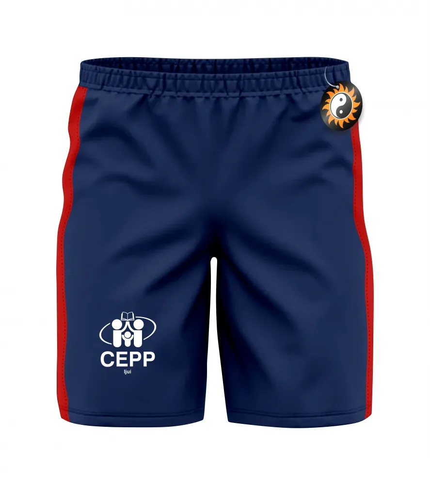 Bermuda Malha Colegial Careca CEPP - Adulto