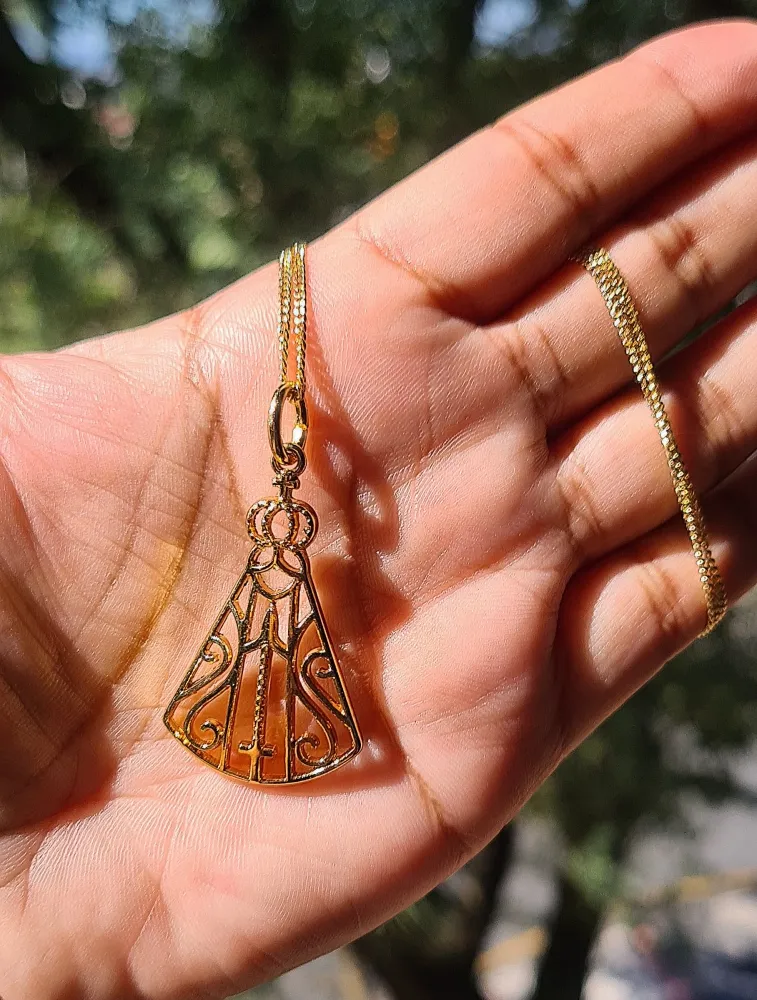 Colar Nossa Senhora vazado  Imagem