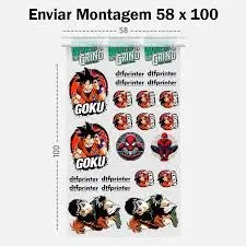 IMPRESSÃO DTF UV FLEXIVEL  58 CM X 50CM ou 100CM  COM VERNIZ OU SEM VERNIZ - Foto 2