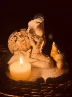 Porta incenso sereia com ostra