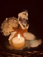 Porta incenso sereia com ostra - Foto 4