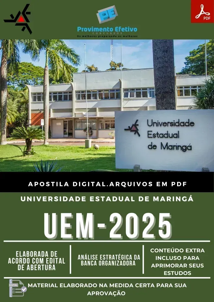 Apostila UEM Fonoaudiólogo 2025 Imagem