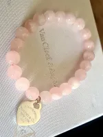 Pulseira de contas azul/rosa Tiffany&Co pedras - Foto 2