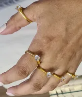 Anel brilhante DOURADO Tiffany&Co  - Foto 4