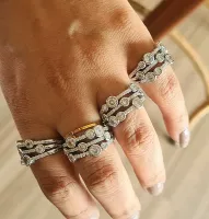 Anel Chaumet brilhantinhos  - Foto 2