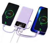 Power Bank 10000mah Alta Velocidade Com Suporte - Foto 4