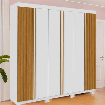 Roupeiro Eliza 6 Portas 2,30 100% MDF acp - Foto 2