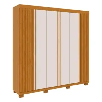 Roupeiro Eliza 6 Portas 2,30 100% MDF acp - Foto 4
