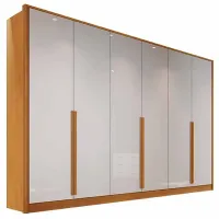 Guarda-Roupa Ibiza  6 portas 100% MDF 8 gavetas 2,75  63 cm bem profundo Bianchi