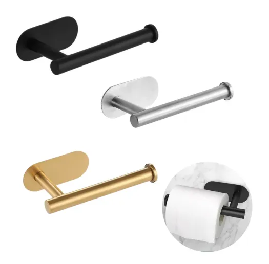 Porta Papel Higienico Premium Adesivo 3m De Parede Inox