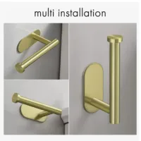 Porta Papel Higienico Premium Adesivo 3m De Parede Inox - Foto 7