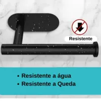 Porta Papel Higienico Premium Adesivo 3m De Parede Inox - Foto 10