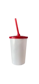 ATACADO COPO TWISTER  BRANCO C/ TAMPA E CANUDO  480ML  - Foto 2