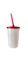 ATACADO COPO TWISTER  BRANCO C/ TAMPA E CANUDO  480ML  - Foto 4