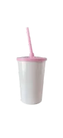 ATACADO COPO TWISTER  BRANCO C/ TAMPA E CANUDO  480ML  - Foto 6