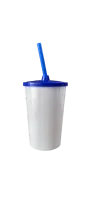 ATACADO COPO TWISTER  BRANCO C/ TAMPA E CANUDO  480ML  - Foto 7