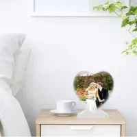 Molde de Resina em Formato de Coração para Exposição, Molde de Silicone em Formato de Coração com Foto Personalizada DIY para Decoração do Lar - Foto 2