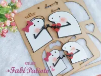 KIT39  Gabarito de Moldes  em MDF  Flork 1  e 2 