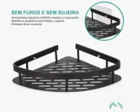 Prateleira Cantoneira Canto Triangular Metal Adesivo Forte - Foto 4