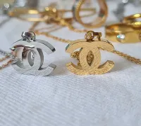 Colar Chanel Logo liso.  - Foto 5