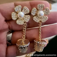 Brinco Chanel flor + cachepô.  - Foto 6