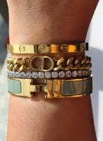 Bracelete Clic Hermès 1.2 cm regular DOURADAS 1 - Foto 16