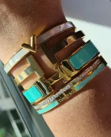 Bracelete Clic Hermès 1.2 cm regular DOURADAS 1 - Foto 21